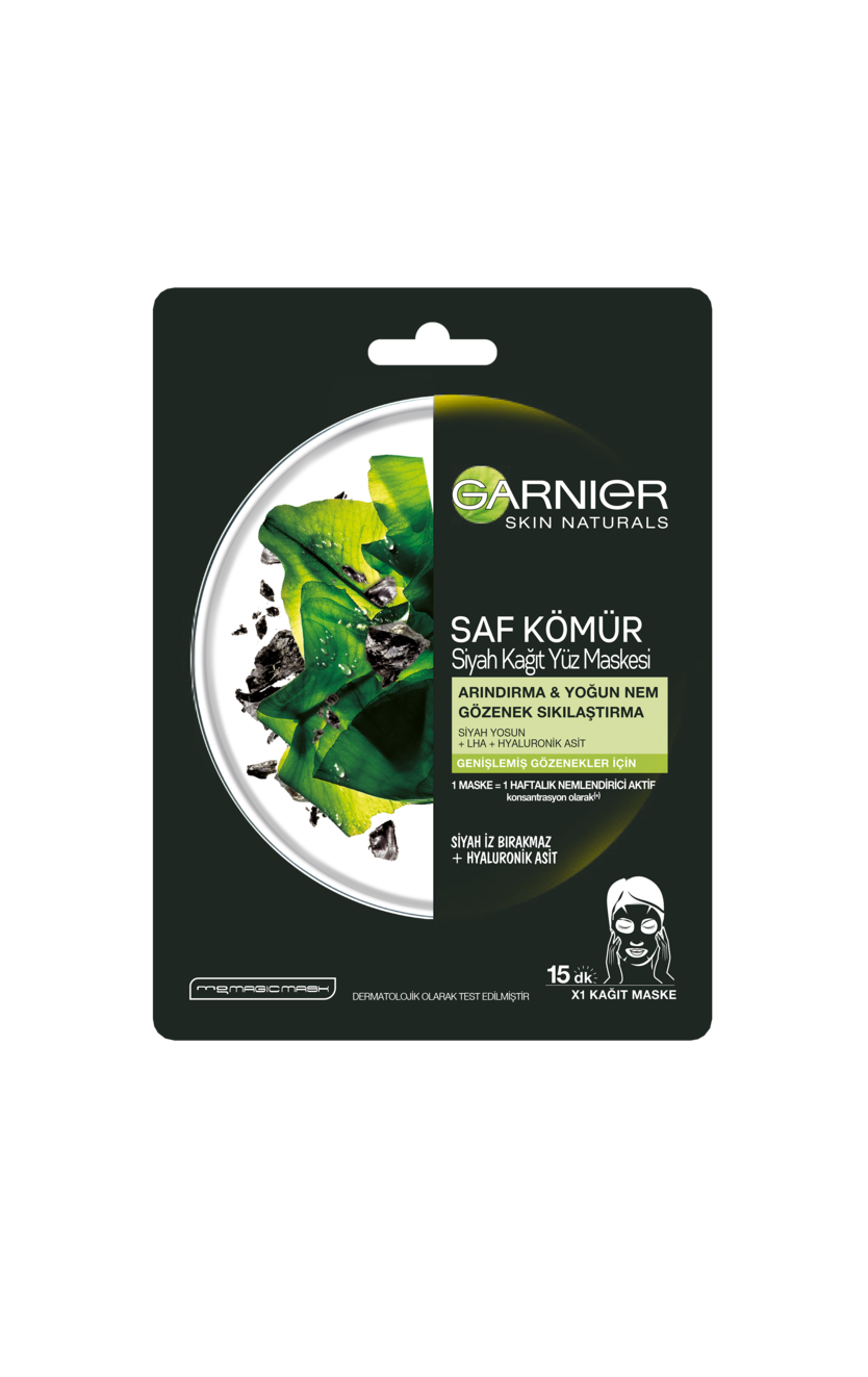 Garnier skin naturals saf kömür yüz maskesi